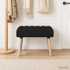 Banc capitonné canal Noir 60 x 40 x 45 cm Tissu 616974616974