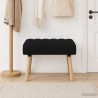 Banc capitonné canal Noir 60 x 40 x 45 cm Tissu 616974616974