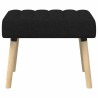 Banc capitonné canal Noir 60 x 40 x 45 cm Tissu 616974616974