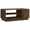 Table basse chêne fumé 102x55x43 cm bois d'ingénierie 616975616975