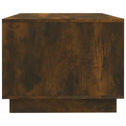 Table basse chêne fumé 102x55x43 cm bois d'ingénierie 616975616975