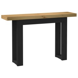 Table console NOAIN pieds en forme de U 120x30x75 cm massif pin 616977616977