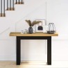 Table console NOAIN pieds en forme de U 120x30x75 cm massif pin 616977616977