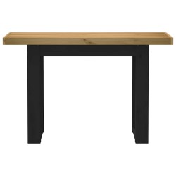 Table console NOAIN pieds en forme de U 120x30x75 cm massif pin 616977616977