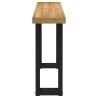 Table console NOAIN pieds en forme de U 120x30x75 cm massif pin 616977616977