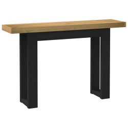 Table console NOAIN pieds en forme de U 120x30x75 cm massif pin 616977616977