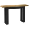 Table console NOAIN pieds en forme de U 120x30x75 cm massif pin 616977616977