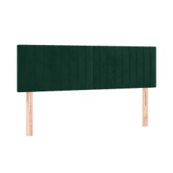 Têtes de lit Vert foncé 144x5x78/88 cm Velours 616981616981