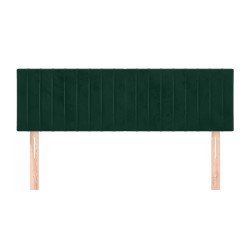 Têtes de lit Vert foncé 144x5x78/88 cm Velours 616981616981