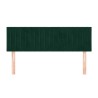 Têtes de lit Vert foncé 144x5x78/88 cm Velours 616981616981