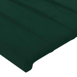 Têtes de lit Vert foncé 144x5x78/88 cm Velours 616981616981