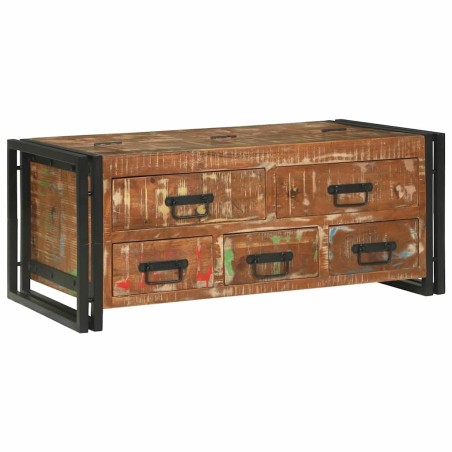 Table basse Multicolore 90 x 50 x 38 cm Bois Recyclé Solide 616982616982