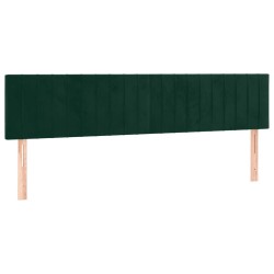 Têtes de lit Vert foncé 180x5x78/88 cm Velours 616984616984