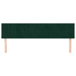 Têtes de lit Vert foncé 180x5x78/88 cm Velours 616984616984