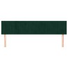 Têtes de lit Vert foncé 180x5x78/88 cm Velours 616984616984