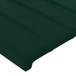 Têtes de lit Vert foncé 180x5x78/88 cm Velours 616984616984