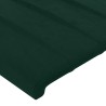 Têtes de lit Vert foncé 180x5x78/88 cm Velours 616984616984