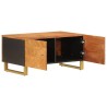 Table basse marron et noir 80x50x40 cm bois de massif manguier 616985616985