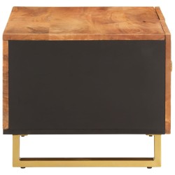 Table basse marron et noir 80x50x40 cm bois de massif manguier 616985616985