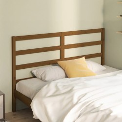 Tête de lit Marron miel 126x4x100 cm Bois massif de pin 616986616986