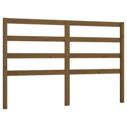 Tête de lit Marron miel 126x4x100 cm Bois massif de pin 616986616986