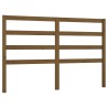 Tête de lit Marron miel 126x4x100 cm Bois massif de pin 616986616986