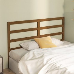 Tête de lit Marron miel 126x4x100 cm Bois massif de pin 616986616986