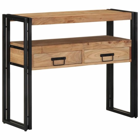 Table console Marron 90 x 33 x 75 cm Bois d'Acacia Massif 616989616989