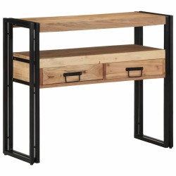 Table console Marron 90 x 33 x 75 cm Bois d'Acacia Massif 616989616989