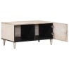 Table basse Blanc 80 x 50 x 40 cm Bois de mangue massif 616990616990