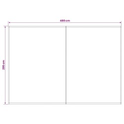 Toile de rechange pour auvent Vert et jaune 500 × 300 cm 616991616991
