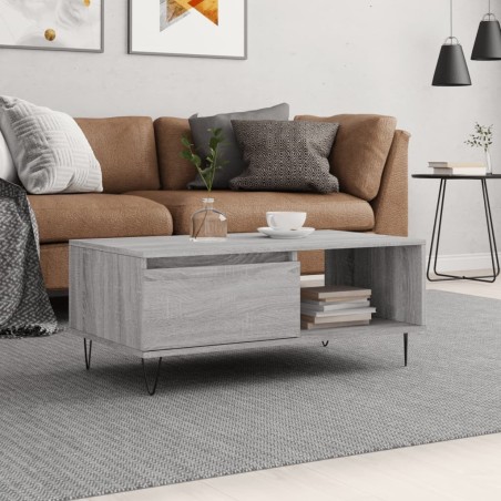 Table basse Sonoma gris 90x50x36,5 cm Bois d'ingénierie 616995616995