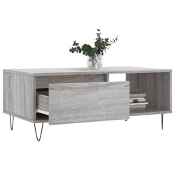 Table basse Sonoma gris 90x50x36,5 cm Bois d'ingénierie 616995616995