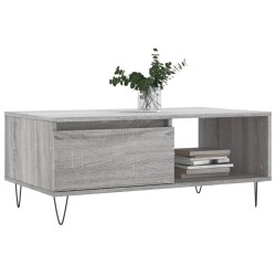 Table basse Sonoma gris 90x50x36,5 cm Bois d'ingénierie 616995616995