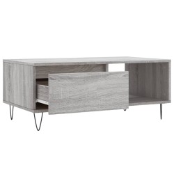 Table basse Sonoma gris 90x50x36,5 cm Bois d'ingénierie 616995616995
