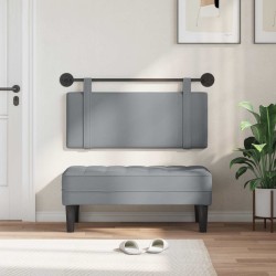 Tête de lit suspendue Gris clair Tissu 616996616996