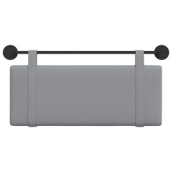 Tête de lit suspendue Gris clair Tissu 616996616996