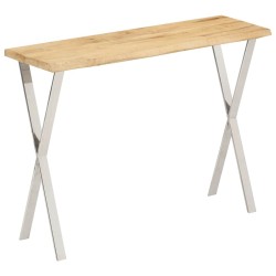 Table console à live edge 105x33x76 cm bois de manguier massif 616997616997