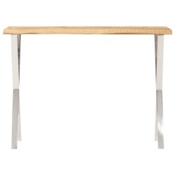Table console à live edge 105x33x76 cm bois de manguier massif 616997616997