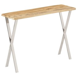 Table console à live edge 105x33x76 cm bois de manguier massif 616997616997