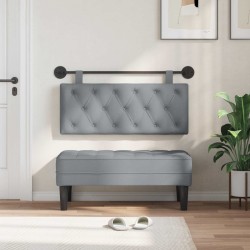 Tête de lit suspendue Gris clair Tissu 616998616998
