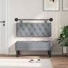 Tête de lit suspendue Gris clair Tissu 616998616998