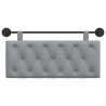 Tête de lit suspendue Gris clair Tissu 616998616998