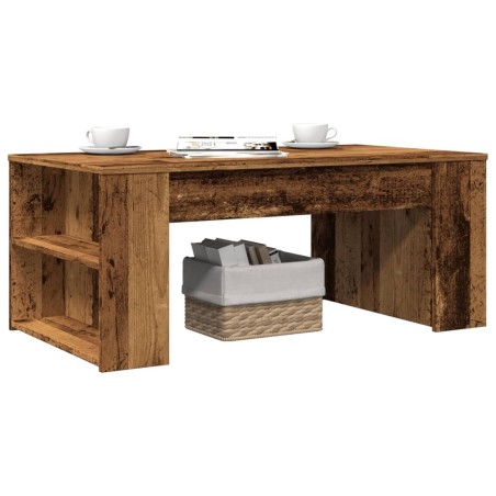 Table basse vieux bois 102x55x42 cm bois d'ingénierie 616999616999