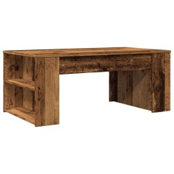 Table basse vieux bois 102x55x42 cm bois d'ingénierie 616999616999