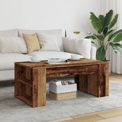 Table basse vieux bois 102x55x42 cm bois d'ingénierie 616999616999
