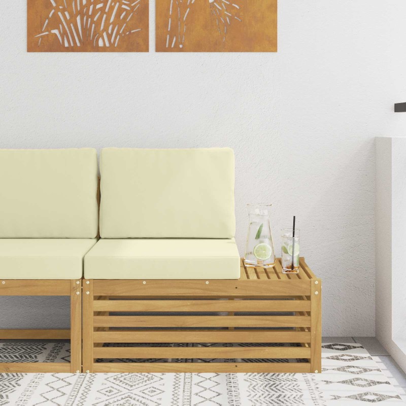 Unités de sofa sectionnel d'extérieur Blanc et crème 617000617000