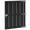 Porte de Jardin 100 x 112 cm WPC et Aluminium Noir 617004617004