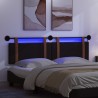 Tête de lit suspendue Avec lumière LED Noir PU antique 617006617006