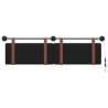 Tête de lit suspendue Avec lumière LED Noir PU antique 617006617006